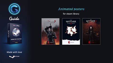 Steam Library Animated Posters Redesigned Steam YouTube