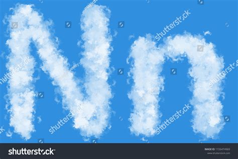 Cloud Letters Clouds Clipart Cloud Alphabats Stock Illustration 1726474969