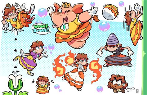 Princess Daisy Goomba Fire Daisy Drill Daisy Elephant Princess