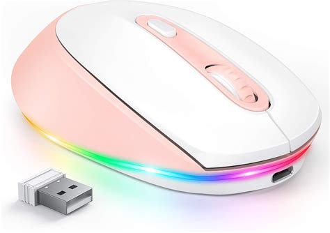 Seenda Wireless Mouse Rechargeable Light Up Mouse For