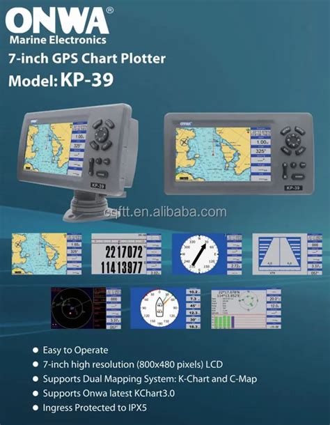 Kp 39 Marine Gps Chart Plotter Navigator Buy Marine Gps Navigator