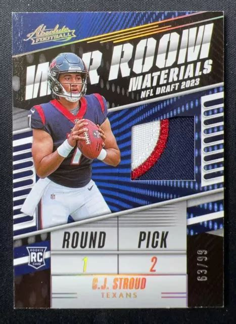 2023 PANINI ABSOLUTE NFL C J Stroud Texans RC Rookie War Room