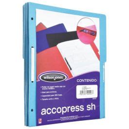 FOLDER ACCOPRESS C BROCHE 8CMS CARTA AZUL CLARO