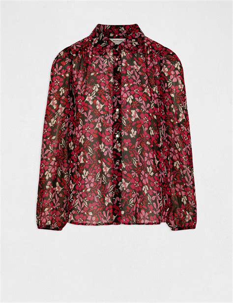 Chemise Manches Longues Imprim Floral Multico Femme Morgan