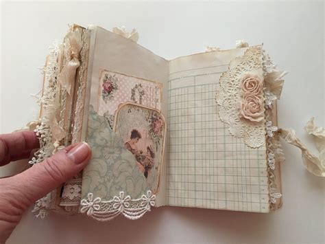 Mixed Media Collage Paper Shabby Chic Vintage Junk Journal Etna Pe