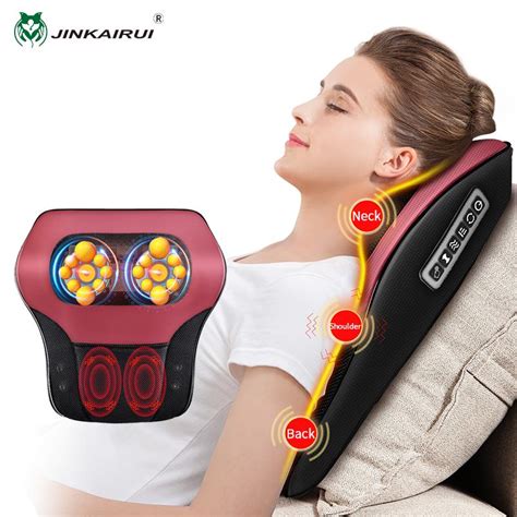 Cheap Jinkairui Massage Pillow Neck Back Massager Vibrating Relaxation