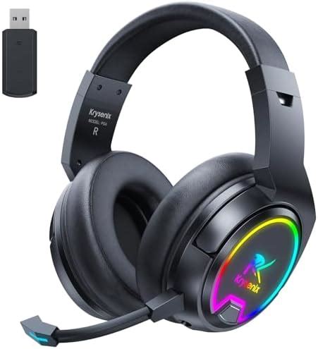 Krysenix PG4 RGB Wireless Gaming Headset For PS4 PS5 PC 2 4GHz 7 1