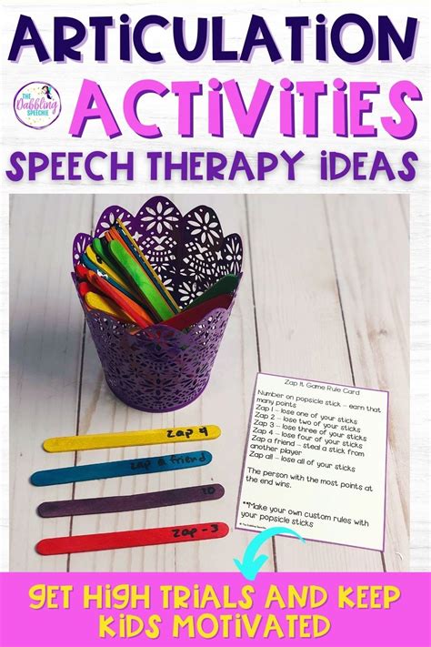 Articulation Activities Speech Therapy Ideas Artofit