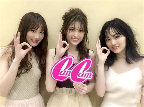 「坂道3姉妹」日向坂46加藤史帆×乃木坂46松村沙友理＆山下美月の最強3ショットが公開！「cancam」6月号に専属モデルとして登場！ 櫻