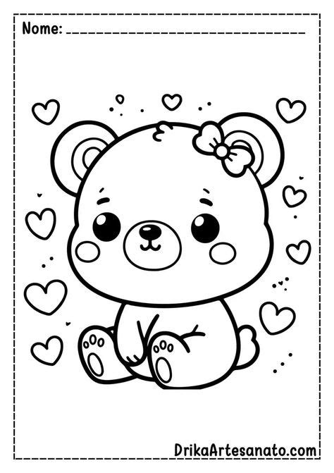 Desenhos De Ursinhos Para Pintar