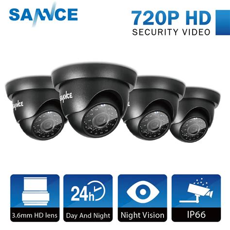 Sannce Pieces Analog Camera Set Tvi P Mm Ip Weatherproof