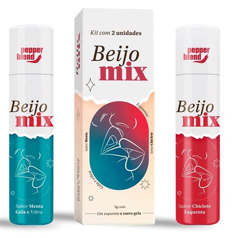 Beijo Mix Chiclete Esquenta Menta Gela E Vibra Distribuidora Hot Flowers