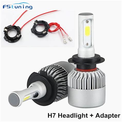 Fstuning Led H7 Headlight Bulb H7 Led Kit Retainer Holder For