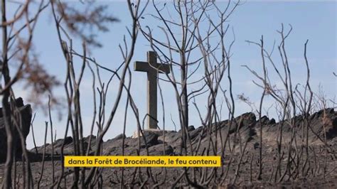 Incendie En Bretagne Le Feu A été Contenu Dans La Forêt De Brocéliande