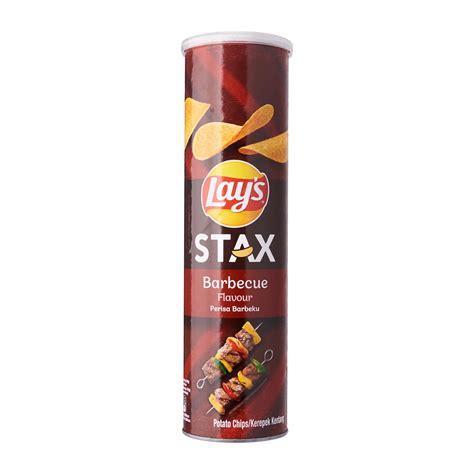 Lays Stax Bbq Potato Chips 135g Laz Mama Shop Lazada Singapore