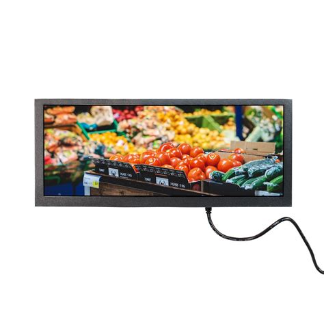 のサイズと VSDISPLAY 12 3インチモニター 解像度 1920x720 600輝度 60hz IPS広視野角 HDMI USB