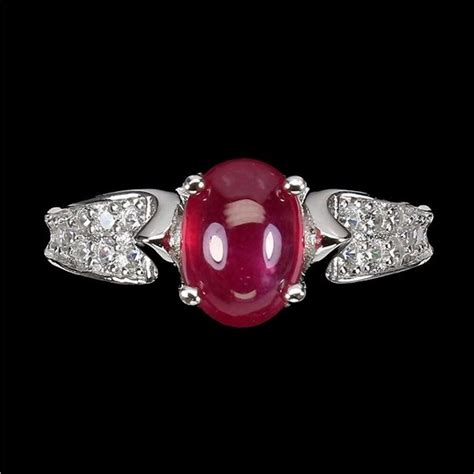 Natural Red Ruby Ring