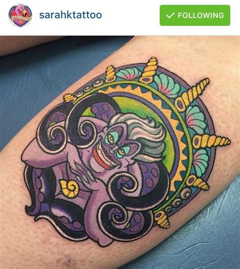 Ursula Ursula Tattoo Disney Tattoos Art Deco Fashion