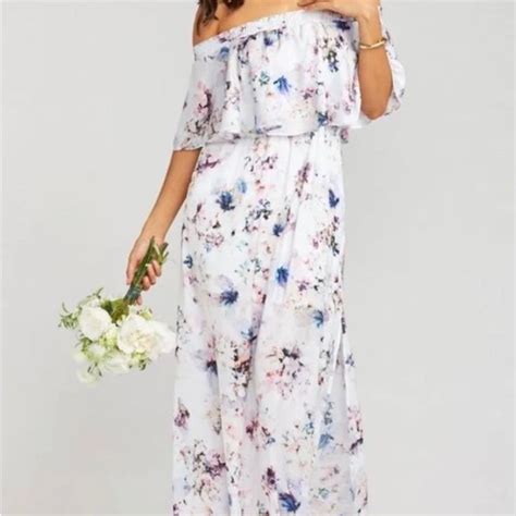 Show Me Your Mumu Off Shoulder Hacienda Floral Maxi Dress Colorful