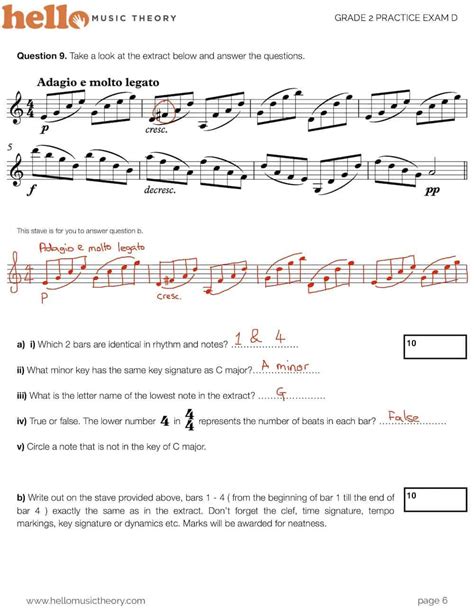 Grade 2 Music Theory Practice Papers Hello Music Theory