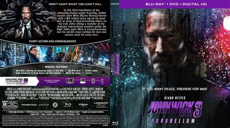 John Wick Chapter 3 Parabellum V2 Blu Ray Custom Cover Chapter 3