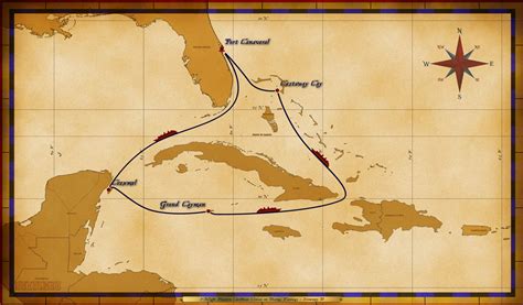 Map Of Western Caribbean Cruise Ports