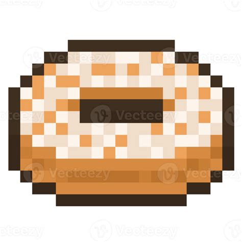 Pixel Art Sugar Donut Icon. 27517600 PNG