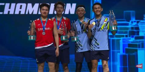 Seputar Bulutangkis On Twitter Podium Of Men S Doubles