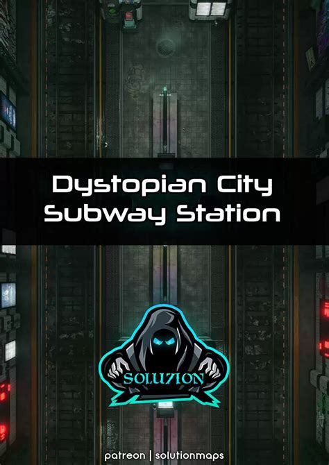 Dystopian City Subway Station P Cyberpunk Animated Battle Map