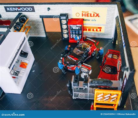 Custom Model Car Toyota Supra In A Workshop By Hot Wheels Hot Wheels Made In Malaysia Editorial