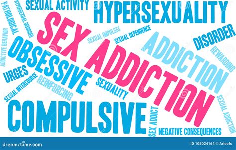 Sex Addiction Word Cloud Stock Illustration Illustration Of Impulses