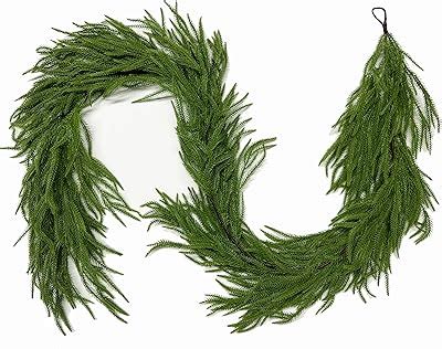 Amazon Hananona Pcs Artificial Norfolk Pine Garlands Real Touch