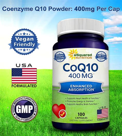 Max Strength CoQ10 400mg High Absorption Ubiquinone Supplement For