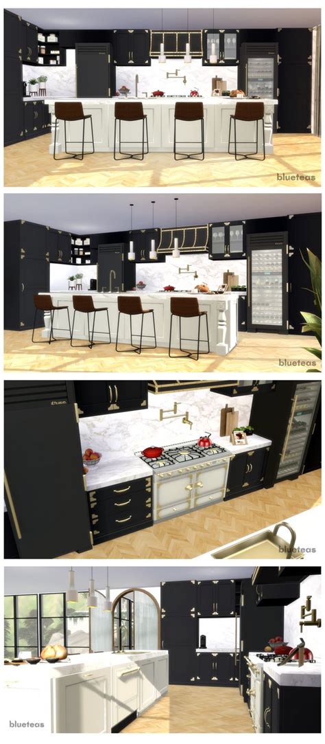 Fallon Kitchen Part Two BlueTeas Sims 4 Kitchen Sims 4 Cc