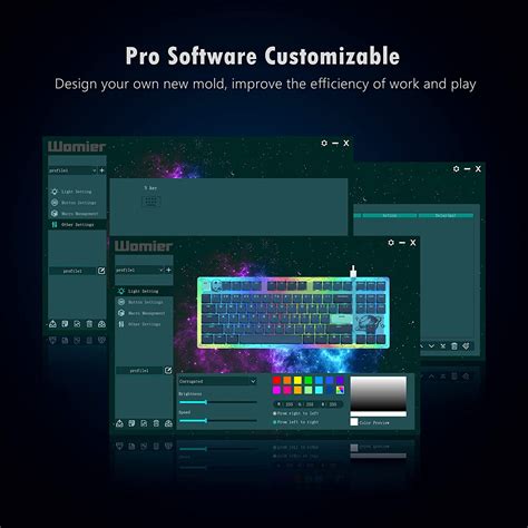 Womier K87 TKL Mechanical Keyboard RGB 80 Keyboard With Hot Swappable Planet Theme Gaming