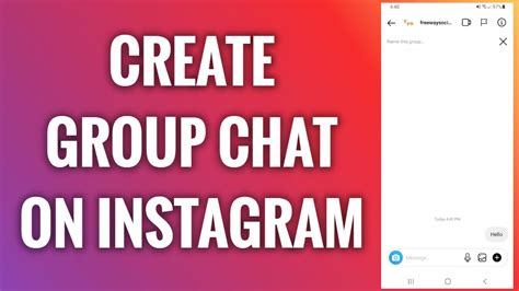 How To Create Group Chat On Instagram Youtube