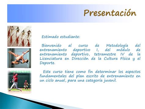 Ppt Metodolog A Del Entrenamiento Deportivo I Powerpoint Presentation