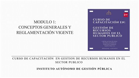 PDF MODULO 1 CONCEPTOS GENERALES Y REGLAMENTACIÓN MODULO 1