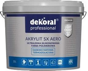 Tynk Dekoral Professional Aero SX Farba Silikonowa Elewacyjna Kolory