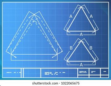 Technical Drawing Sheet Triangle Geodesic Dome Stock Vector Royalty