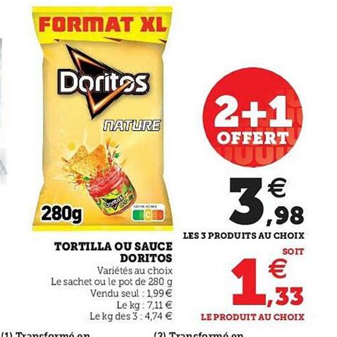 Promo Tortilla Ou Sauce Doritos Chez Hyper U Icatalogue Fr