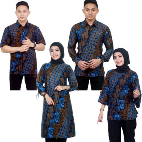 Jual Batik Couple Notoarto Batik Ipnu Ippnu Kemeja Pria Sogan Lawasan