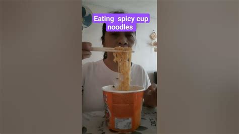 Hungry Eating Cup Noodles 🍜 Viral Eating Cupnoodles Short Youtube