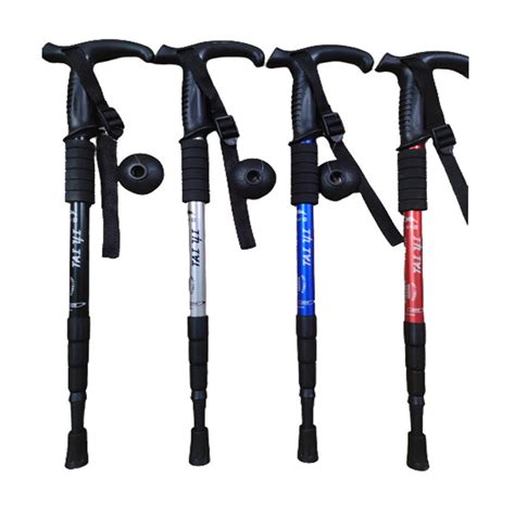 Taiyi Tongkat Hiking Trekking Pole Telescopic Section E Black