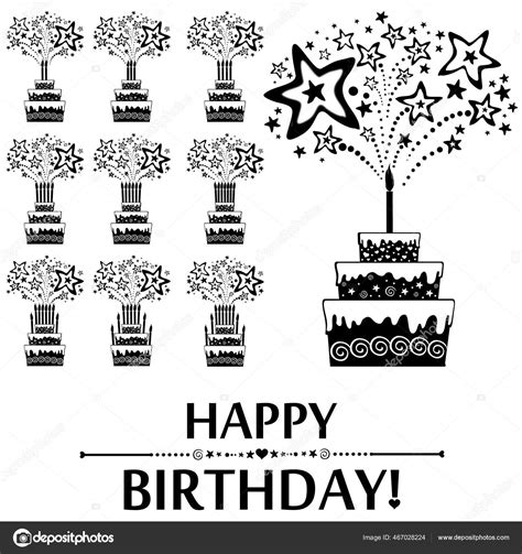 Happy Birthday Vector Illustration Background Stock Vector By ©artannas