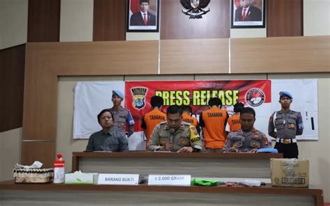 Polres Nunukan Berhasil Gagalkan Penyelundupan 2 Kg Narkotika Jenis