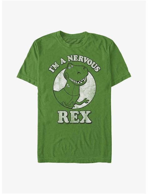 Disney Pixar Toy Story Im A Nervous Rex T Shirt Green Hot Topic