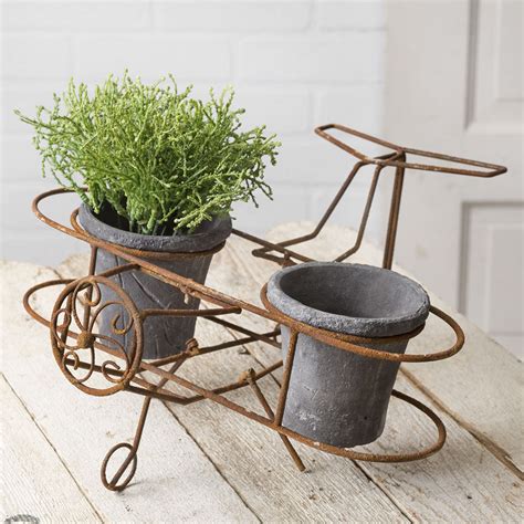 Rustic Farmhouse Airplane Planter