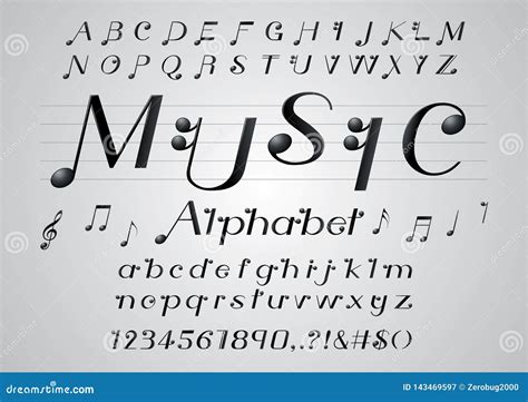 Music Font Stock Illustrations – 27,034 Music Font Stock Illustrations ...