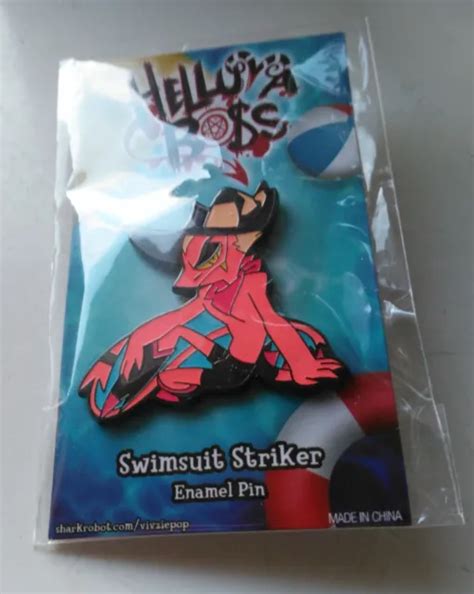 Sharkrobot Vivziepop Helluva Boss Swimsuit Striker Pin Demon Hybrid